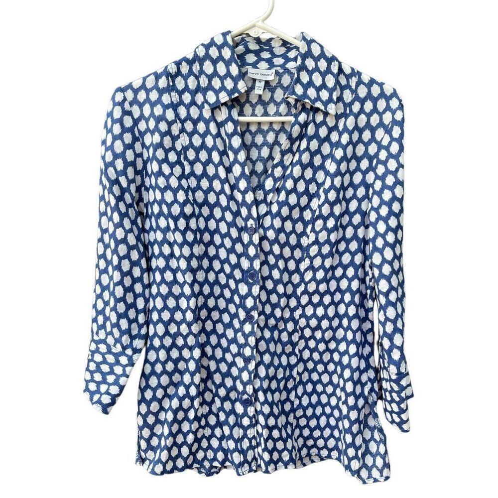 Harve Bernard size M linen cotton blend top